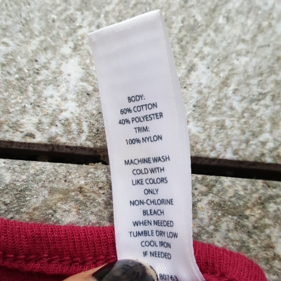 Victoria's Secret V Neck Shirt with Sheer Sleeves - Picture 7 of 8